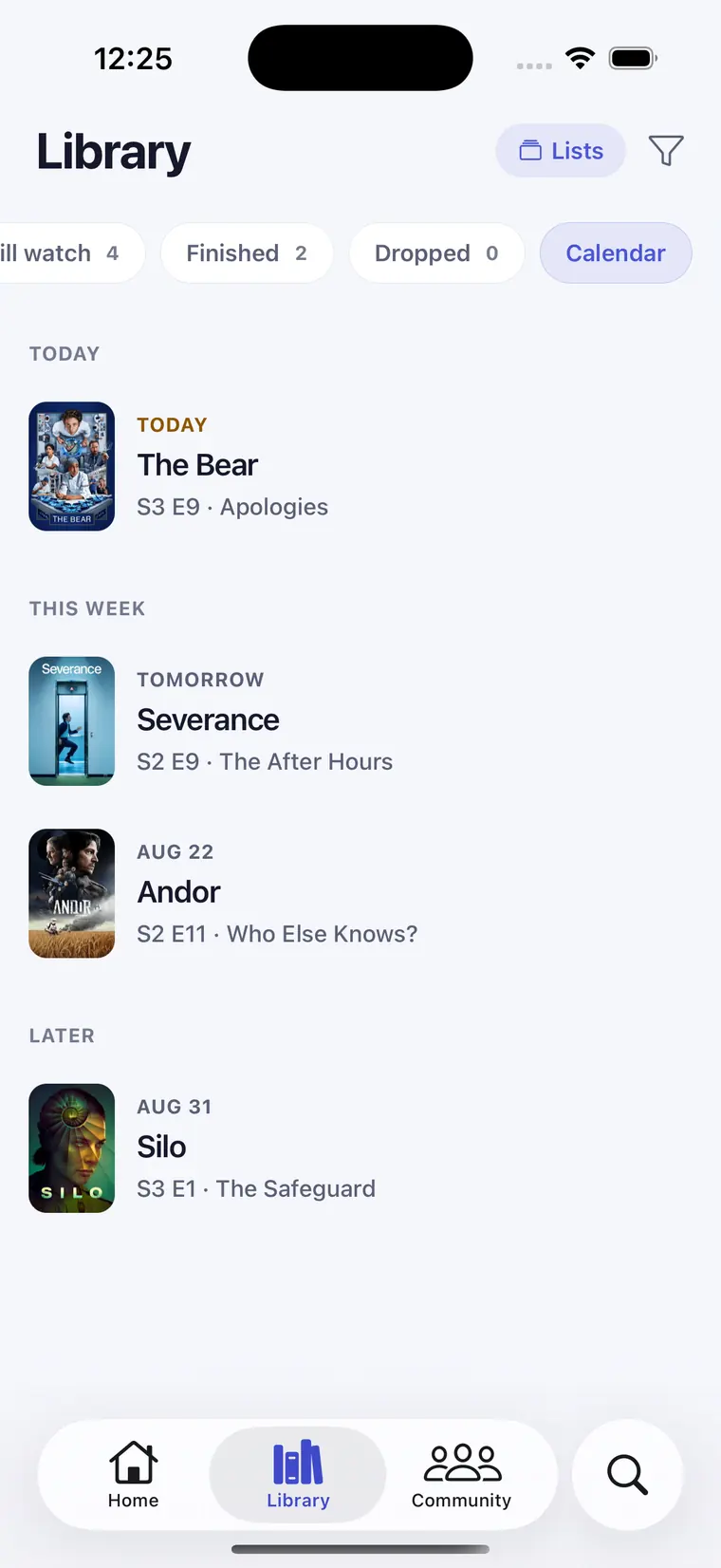 Showpile — Watch calendar